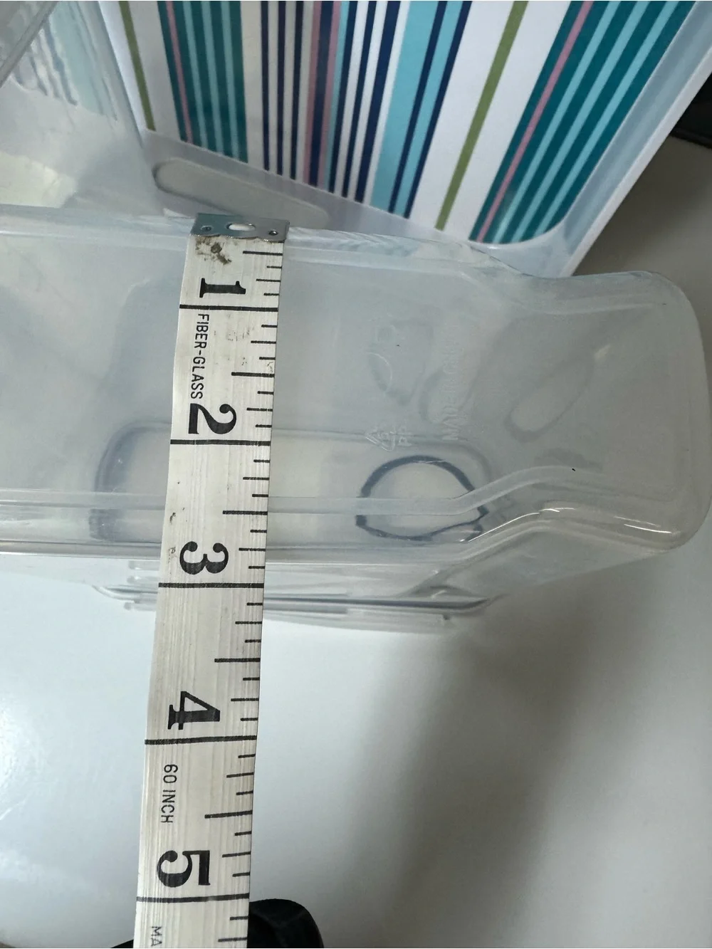 Clear Plastic Airtight Storage Containers (Set of 2)